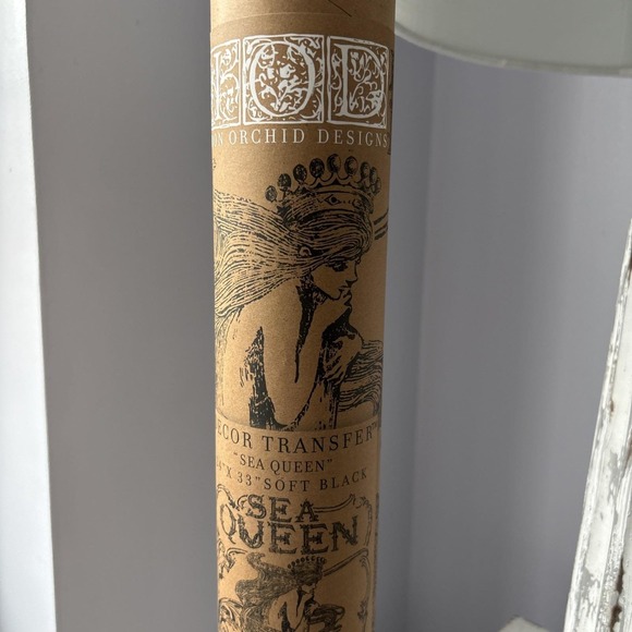 Iron Orchid Designs Other - VTG Iron Orchid Designs IOD Sea Queen Tavern Furniture Transfer Black 24"x33"